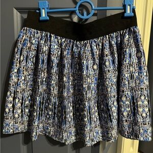 Short skirt- black, white, blue and a hint of soft pink